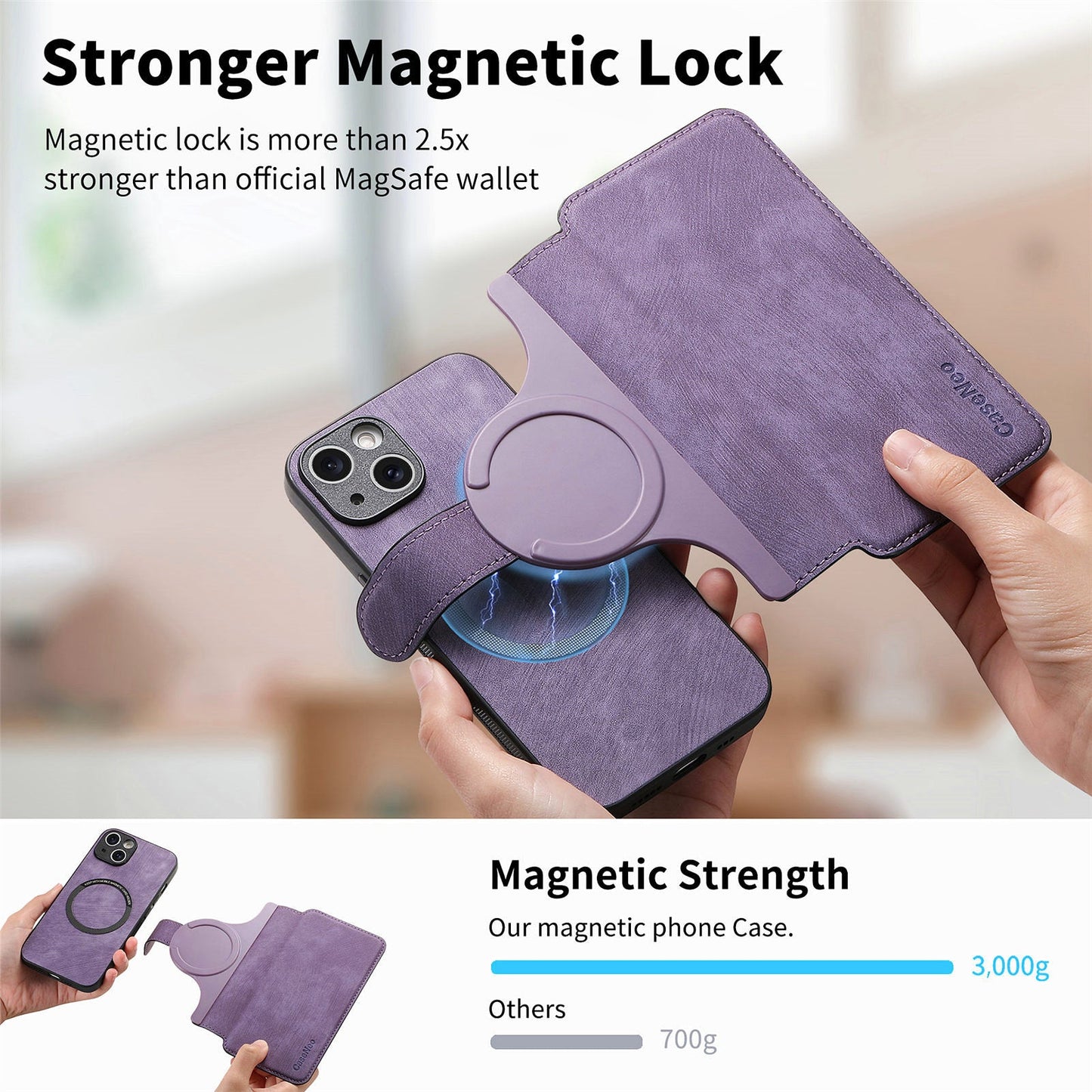 Avtagbart Magsafe 2-i-1-fodral för mobiltelefon
