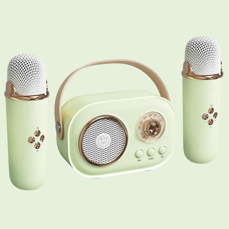 Mini Karaoke Machine Bärbar Bluetooth-högtalare