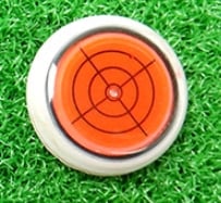 đ„(Golftrainer) Golfbollsmarkör Rund keps Clip Mark med vattenpassfunktion