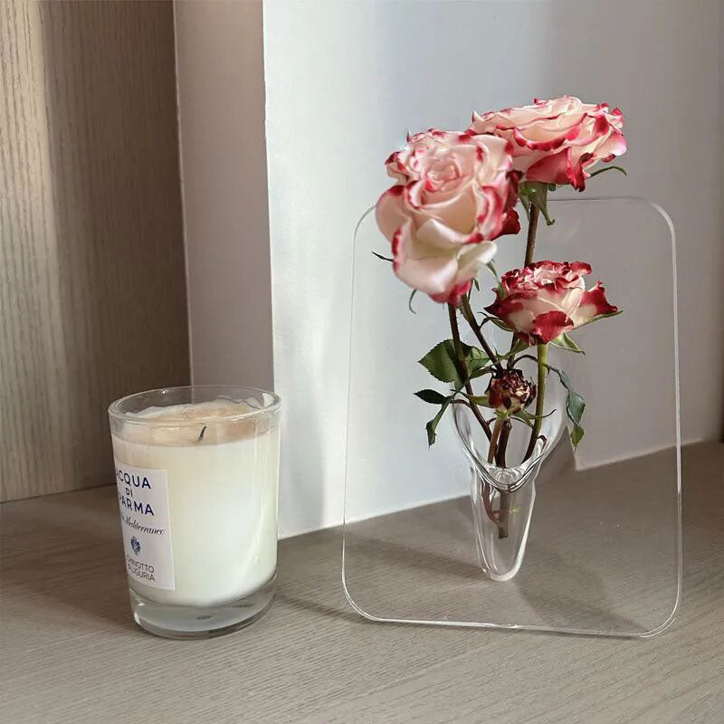 Akryl Fotoram Vas Blomsterarrangör