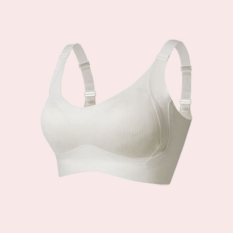 đ„Spring Hot Sale 49% OFF- Ribbad Push Up Justerbar TrĂ„dlös BH för kvinnor