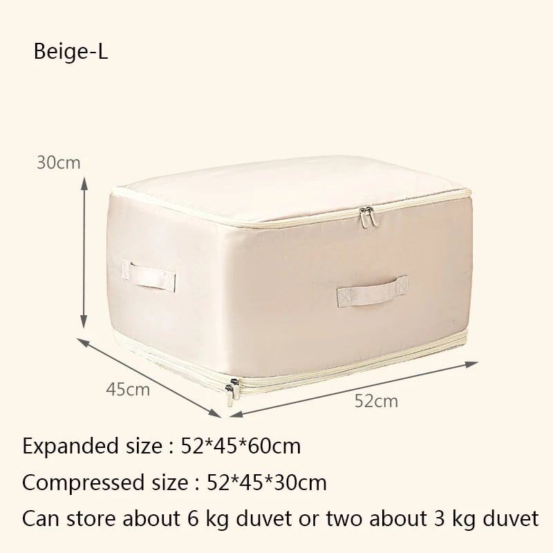 đ„Komprimerande förvaringsvĂ€ska för tĂ€cken med stor kapacitet