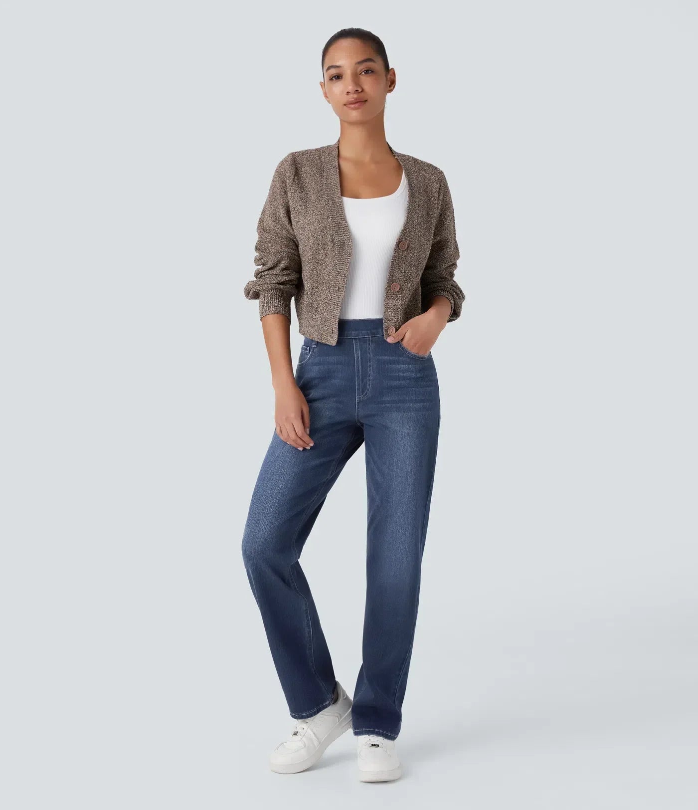 Lotte | Elastiska och bekväma byxor med hög midja