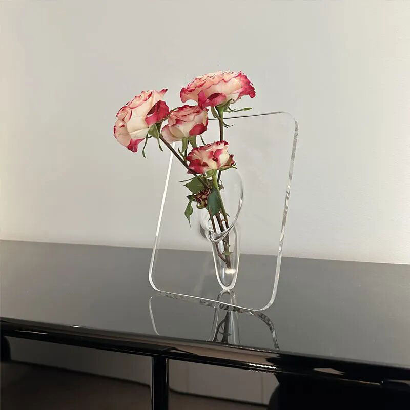 Akryl Fotoram Vas Blomsterarrangör