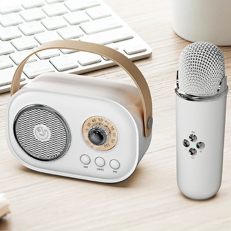 Mini Karaoke Machine Bärbar Bluetooth-högtalare