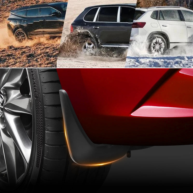 Universella stänkskydd för däck, Automotive, utan borrning (4 st)