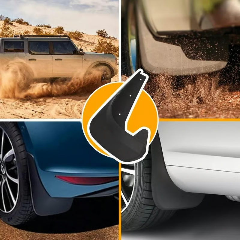 Universella stänkskydd för däck, Automotive, utan borrning (4 st)