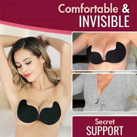đ· Osynlig diva axelbandslös rygglös push up-bh