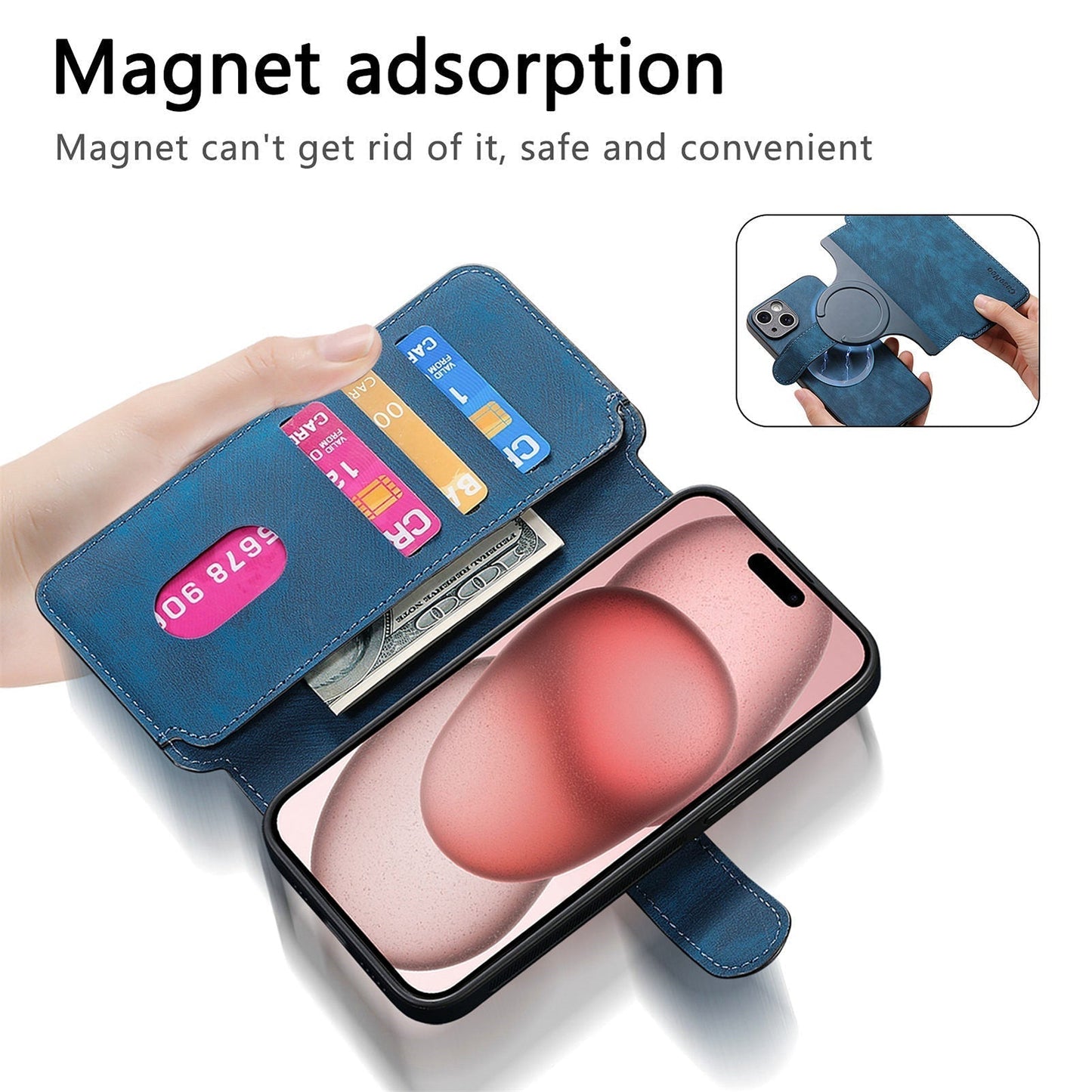 Avtagbart Magsafe 2-i-1-fodral för mobiltelefon