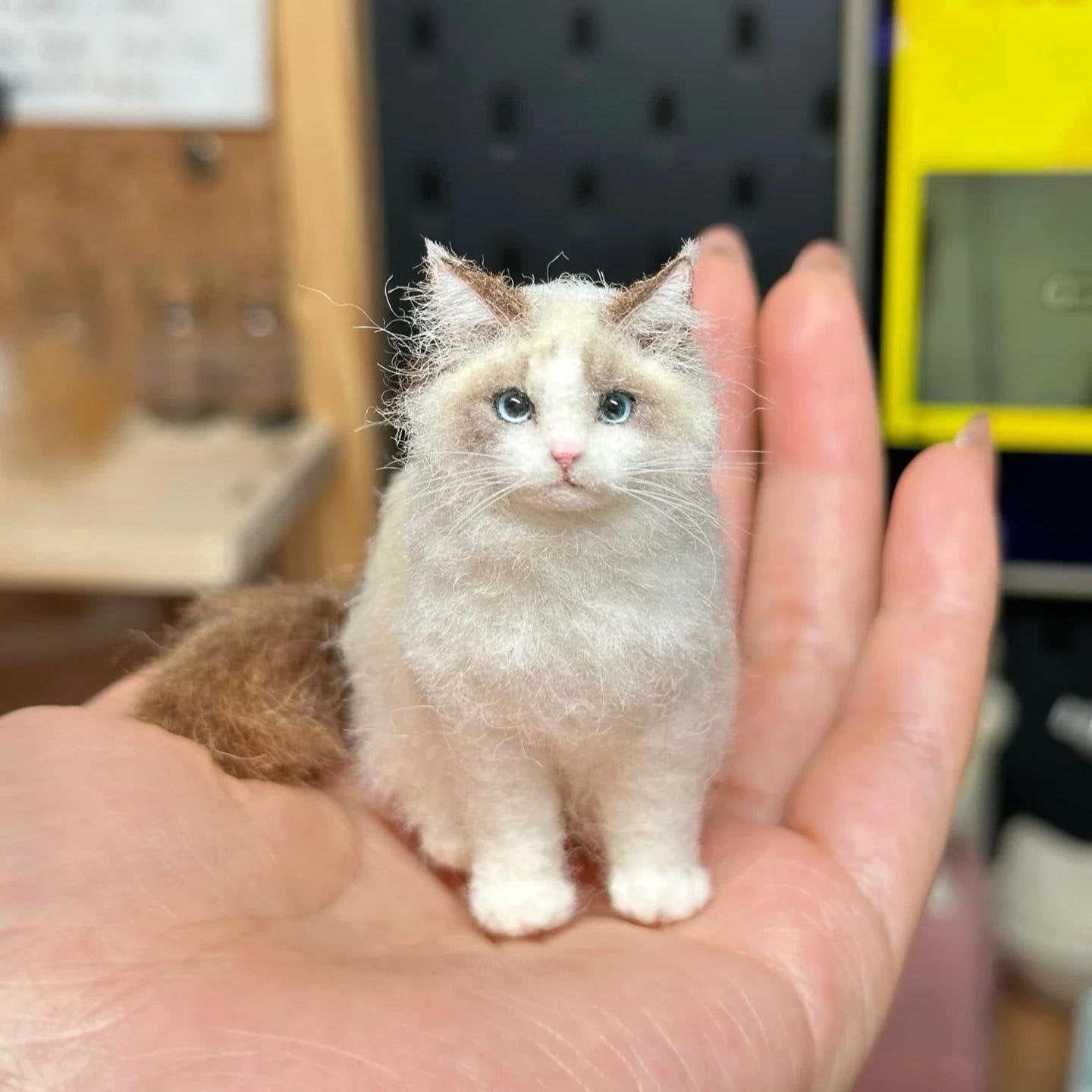 🔥SISTA DAGEN 49 % RABATT -🐱💖Mini filtad ullkat