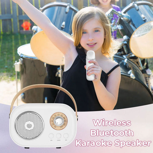 Mini Karaoke Machine Bärbar Bluetooth-högtalare