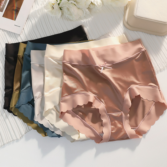 ( 🎁  2024 Nytt År Hot Sale  70% rabatt🎁)Pay1 Få 2(3paket) Premium Satin Antibakteriell Ice Silk Fuktabsorberande trosor