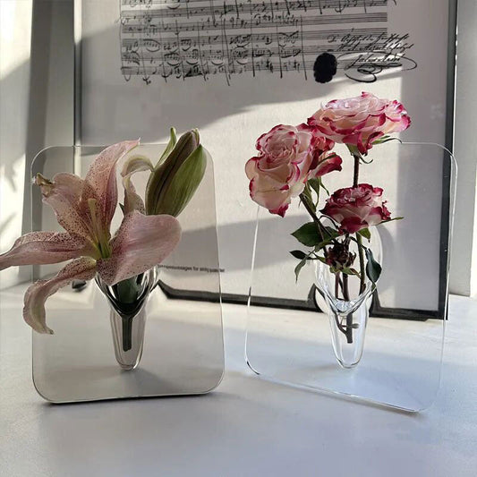 Akryl Fotoram Vas Blomsterarrangör
