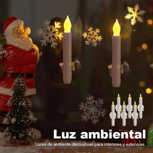 🎄 Julspecial 🔥 6st flammfria LED-fönsterljus