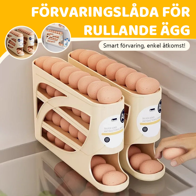 Smidig Rullande Äggförvaring | Maximera Platsen i Kylskåpet ✨