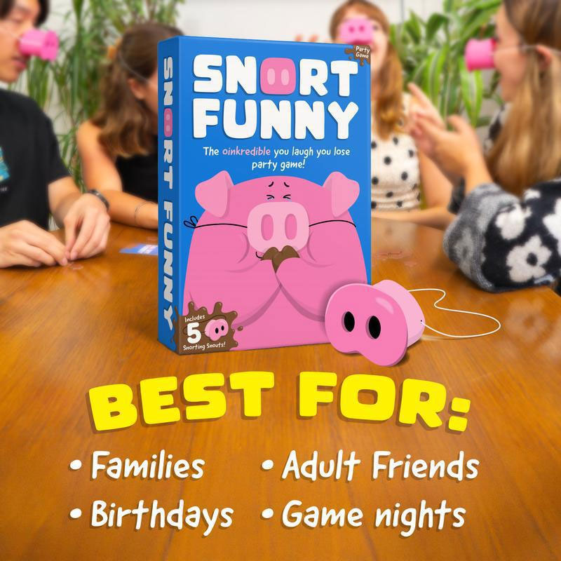 Snort Funny: Partyspelet "Skratta och du förlorar" 🐷