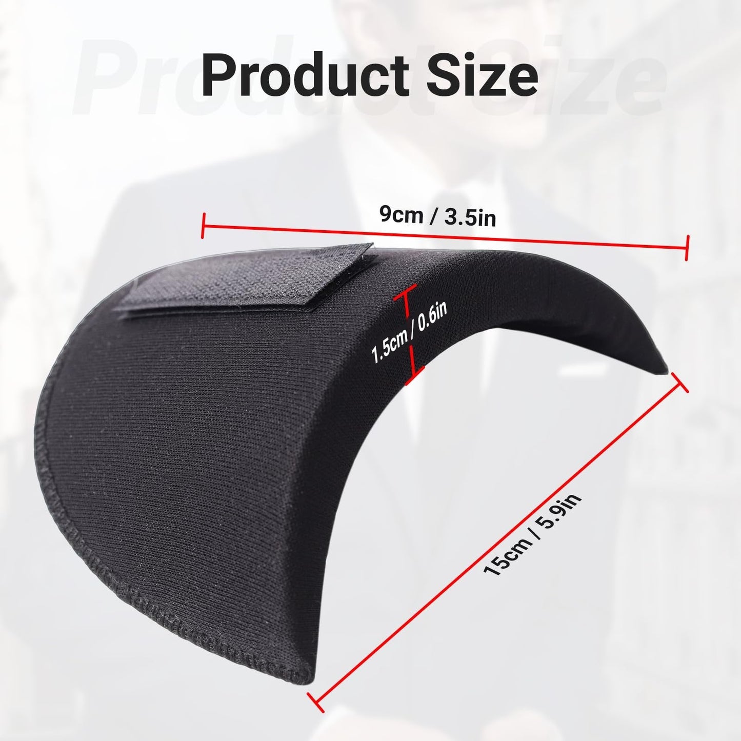 2 par infällda axelvadda