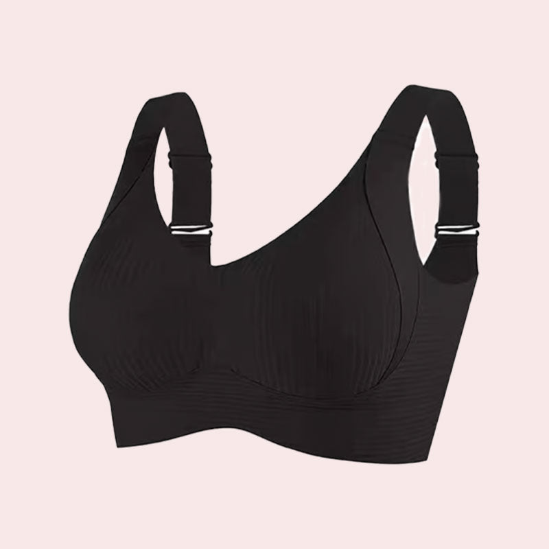 🔥Spring Hot Sale 49% OFF- Ribbad Push Up Justerbar Trådlös BH för kvinnor
