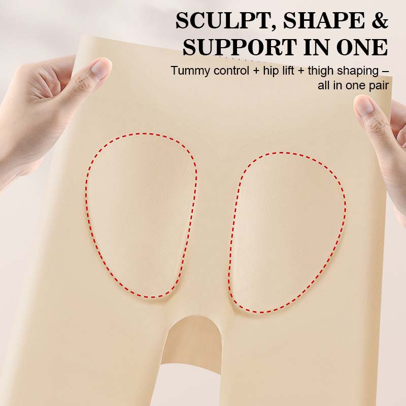 ✨ Ice Silk Safety Pants 3-i-1: underkläder, säkerhetsbyxor och magkontrollbyxor. Säg adjö till pinsamma, döljande ränder