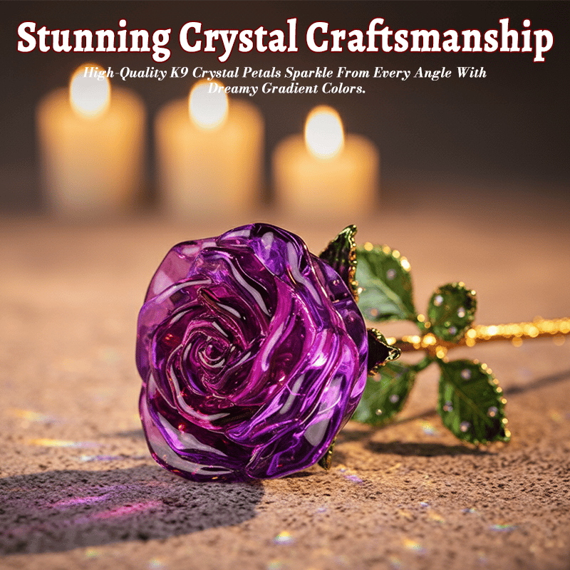 🌹Valentine Hot Sale 50 % rabatt💕För evigt blommande kristallros