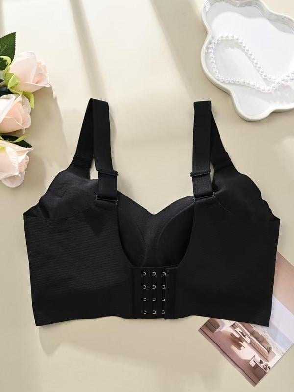 🔥Spring Hot Sale 49% OFF- Ribbad Push Up Justerbar Trådlös BH för kvinnor