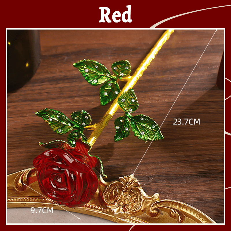 🌹Valentine Hot Sale 50 % rabatt💕För evigt blommande kristallros