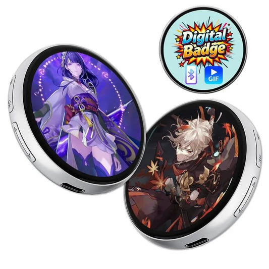 📱 Pixel Touch Digital Badge Screen – 📸 500 mAh lättviktig foto-/video-/GIF-pi