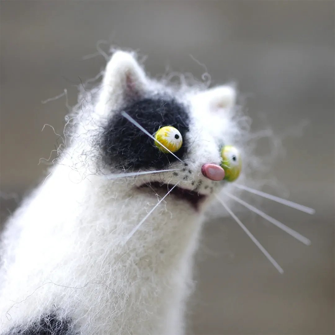 🎄✨Familjärer av ullfilt – originella handgjorda följeslagar