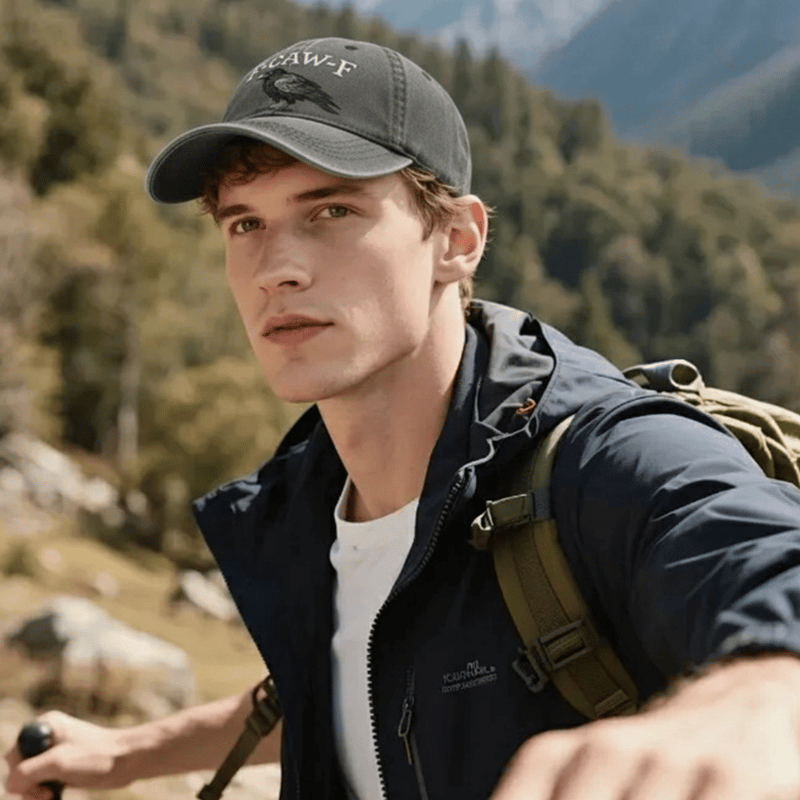 🔥Sista dagen 49 % rabatt - 🐦‍⬛F-CAW-F Crow Hat