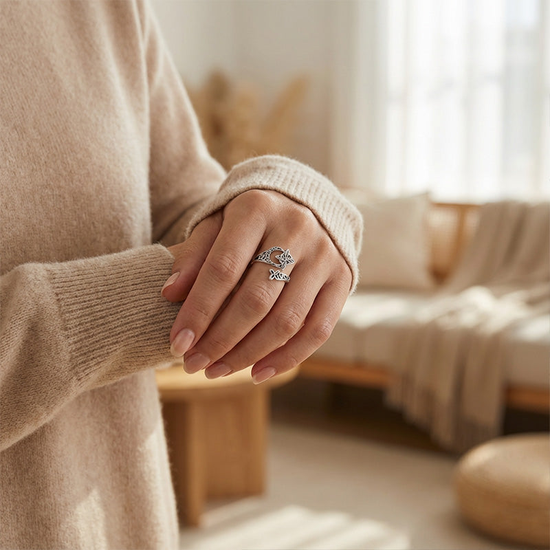 Keltisk treenighetsring – Vintage ring i mystisk stil 🔮